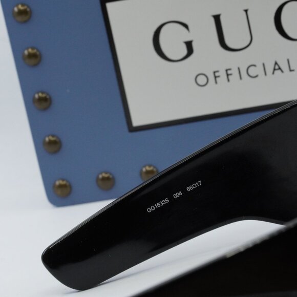 Gucci GG1633S 004 Shield Sunglasses - Black\Grey - Picture 6 of 9